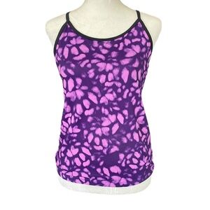 Champion pink and purple stretch athletic racerback tank top women’s medium